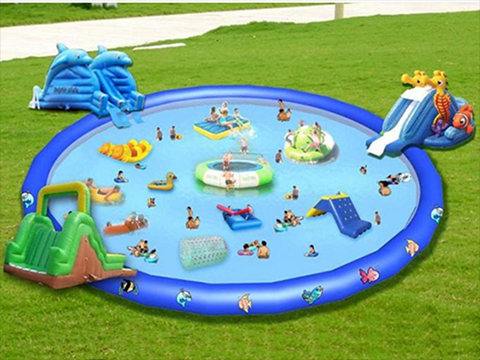 надувной батут бассейн