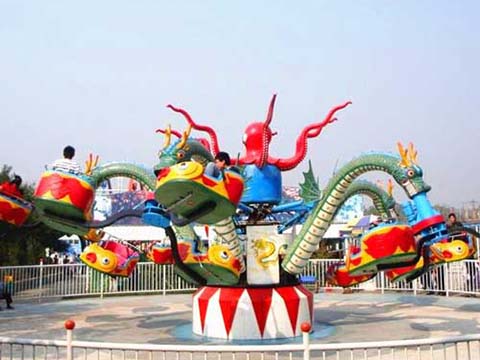 Детский Аттракцион Осьминог продажа