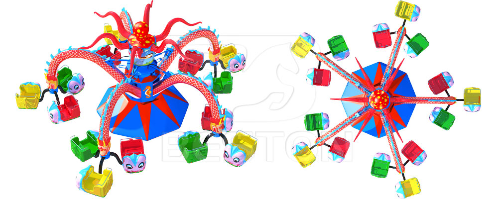 Аттракцион карусель осьминог