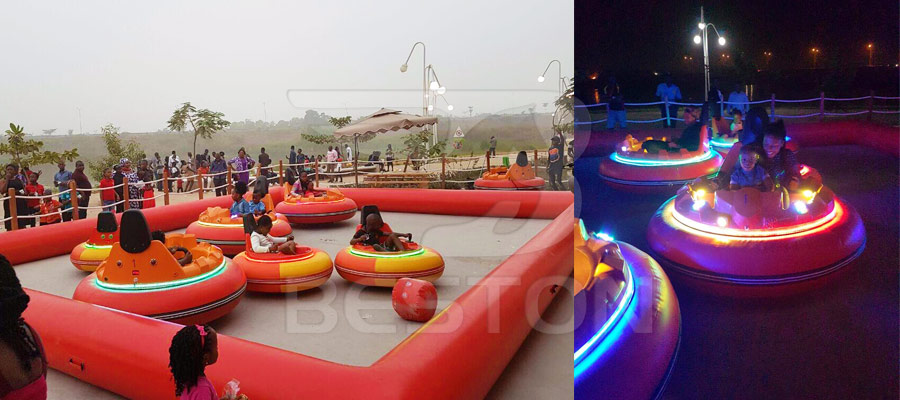 Надувные бамперные машинки в Нигерии