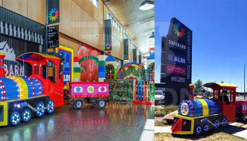 Аттракцион паровозик был экспортирован в Австралию